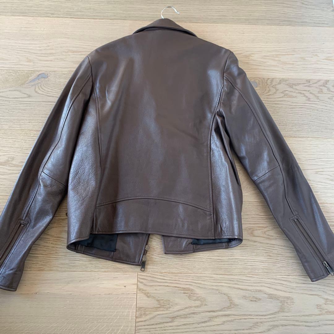 美品】 アーバンリサーチ ライダースジャケット シングル ラムレザー