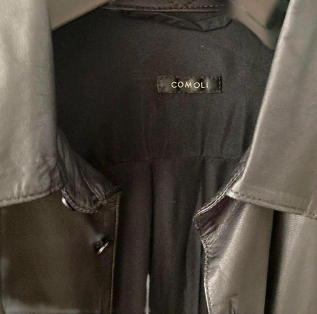 美品】COMOLI レザーシャツ サイズ2 鹿革 - メルカリ