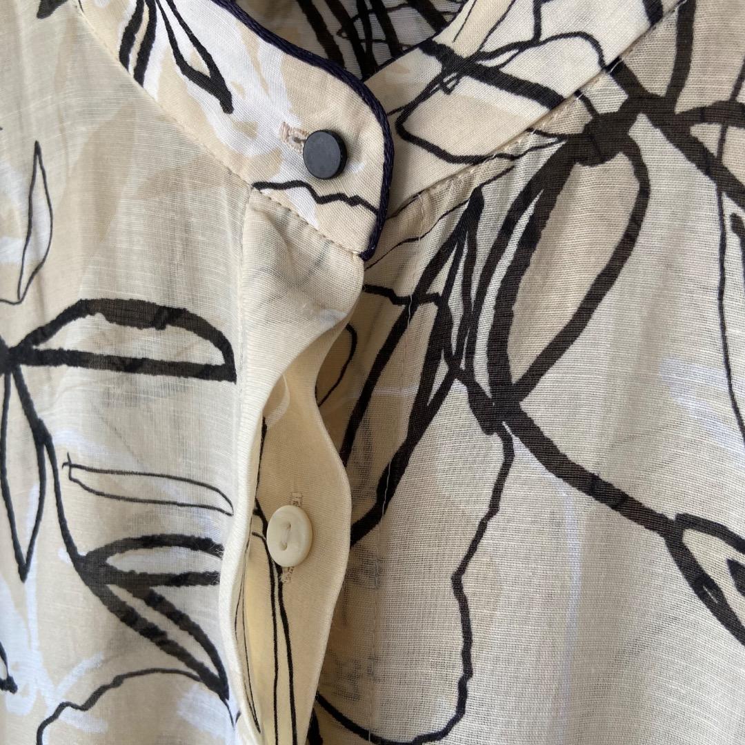 トゥモローランド Ballsey スタックフラワープリント フリルブラウス