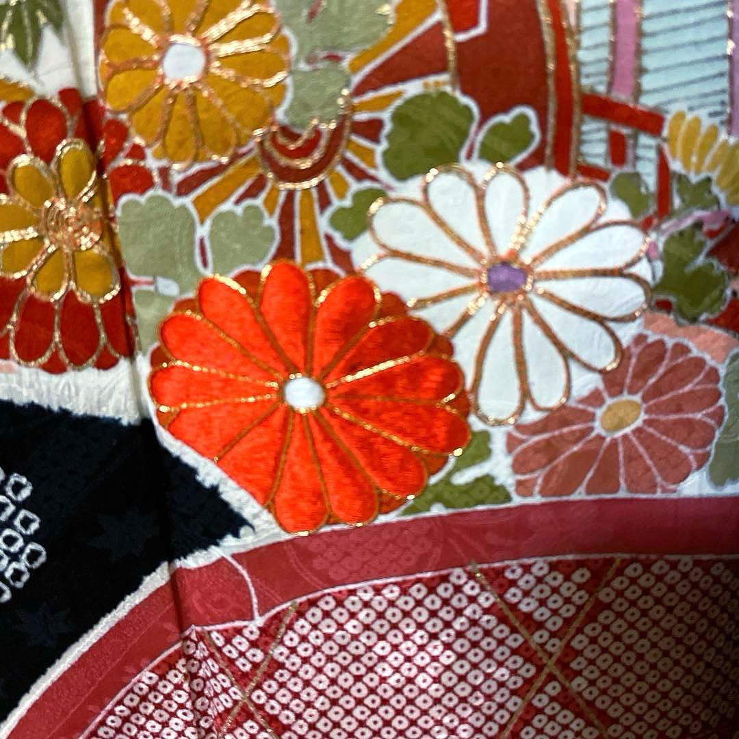 振袖フルセット 絞り 手描き友禅 手刺繍 吉祥文様 鳳凰 成人式振袖