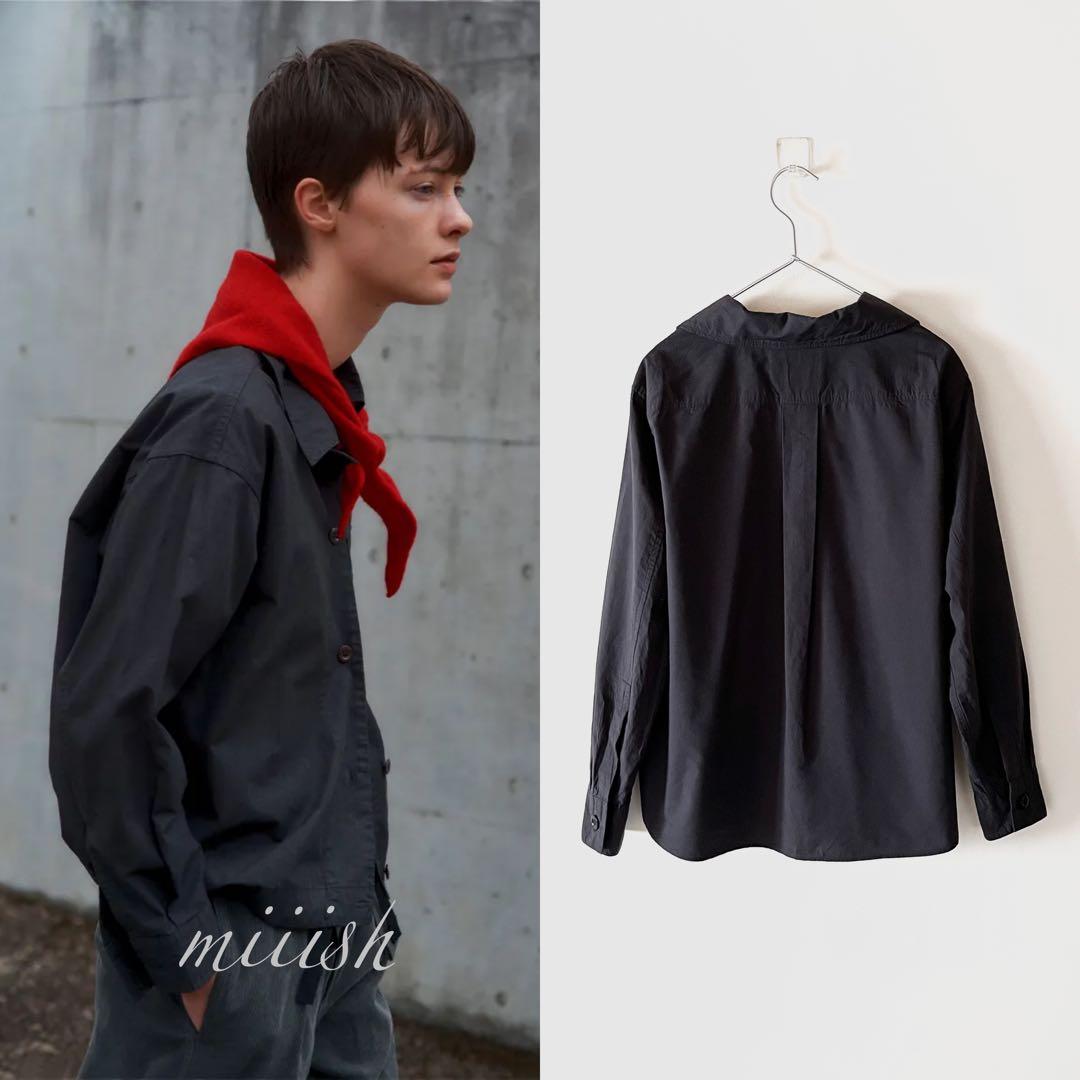 新品タグ付 マーガレットハウエル ソフトコットンタイプライターシャツ