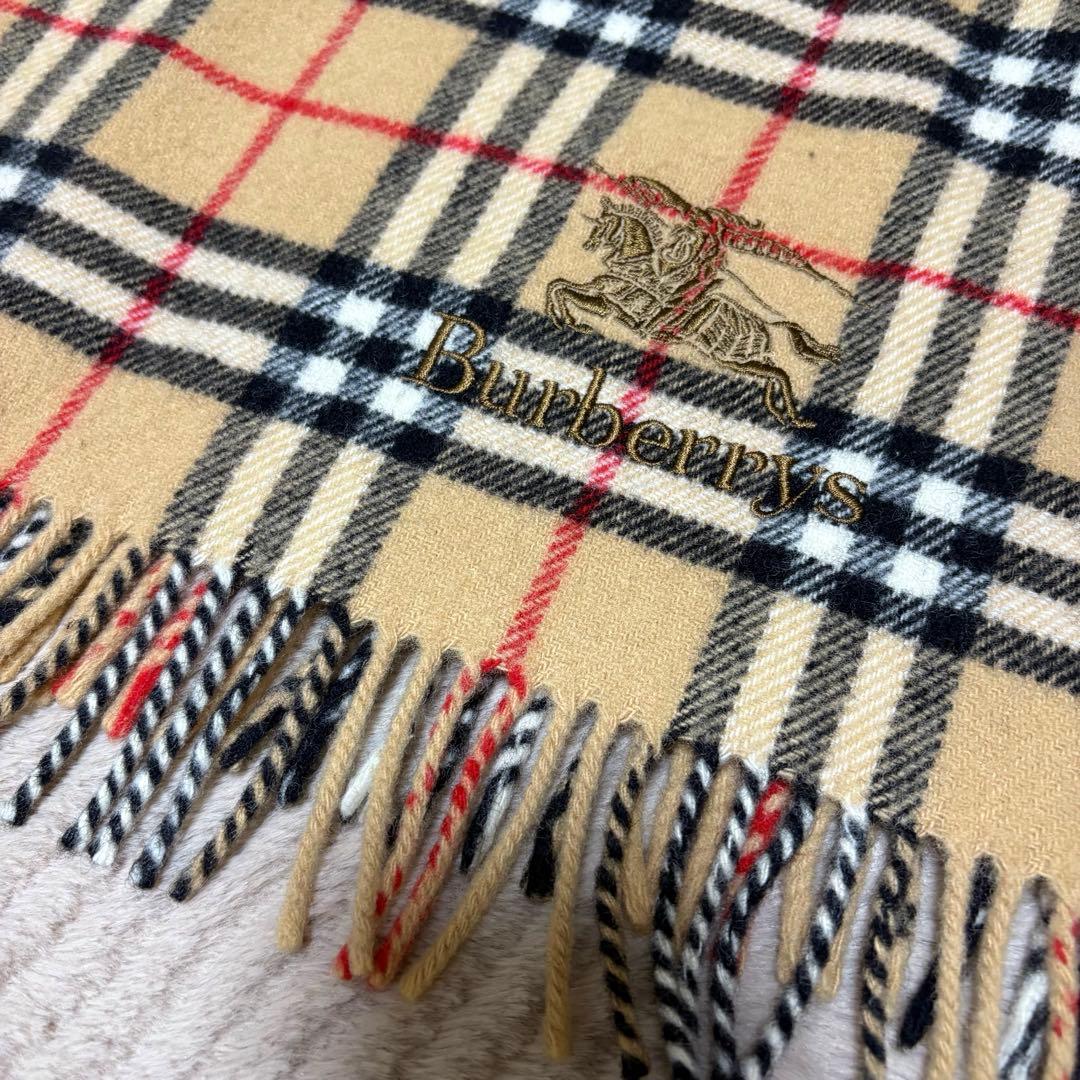 ✨希少✨ Burberry's バーバリーズ ひざ掛け ナイトロゴ 刺繍 レア