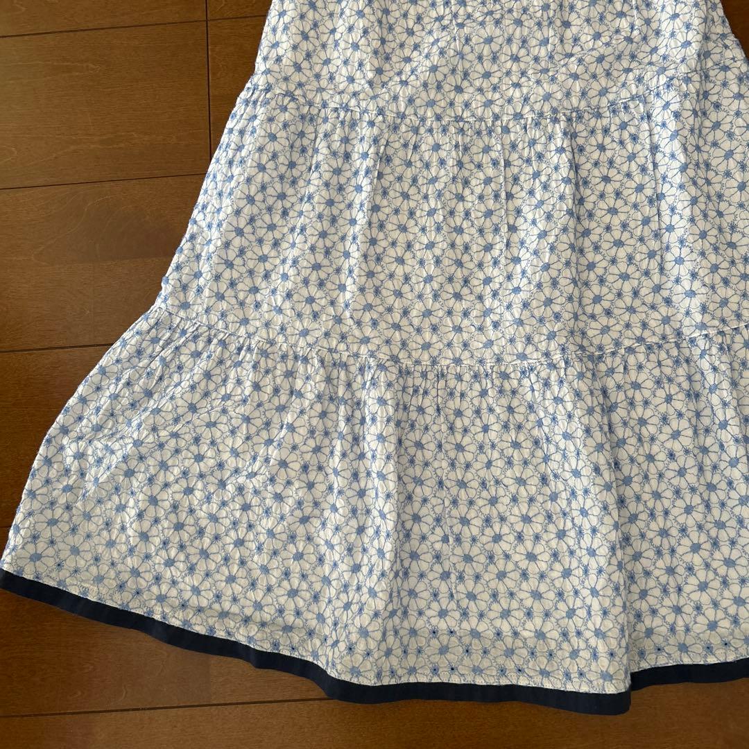 ANNA SUI 花柄ノースリーブワンピース - メルカリ