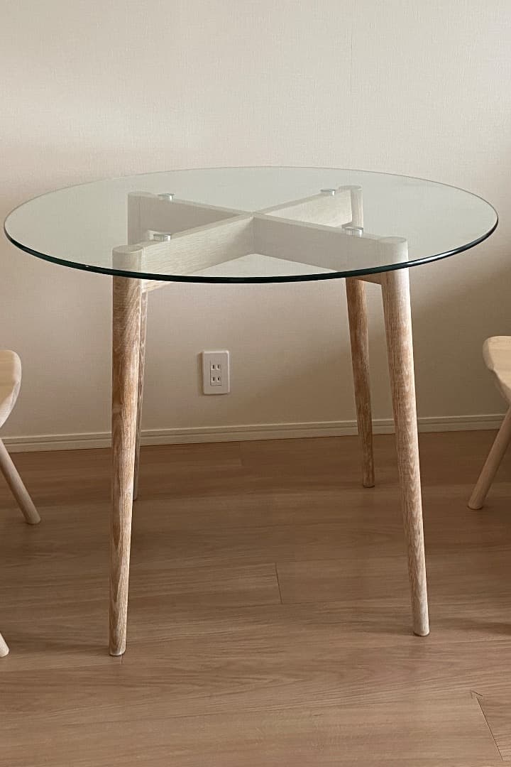 ガラステーブル　メゾンデュモンド　海外ブランド フランス MAISONS du MONDE(メゾンデュモンド) キッチン・ダイニング