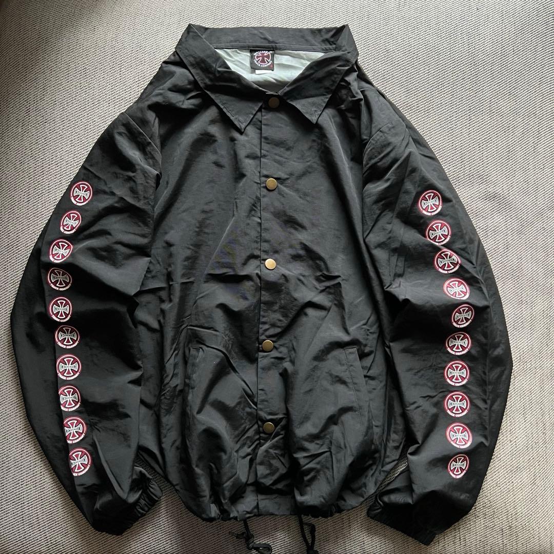 希少90's INDEPENDENT アイアンクロス コーチジャケット 黒 - メルカリ