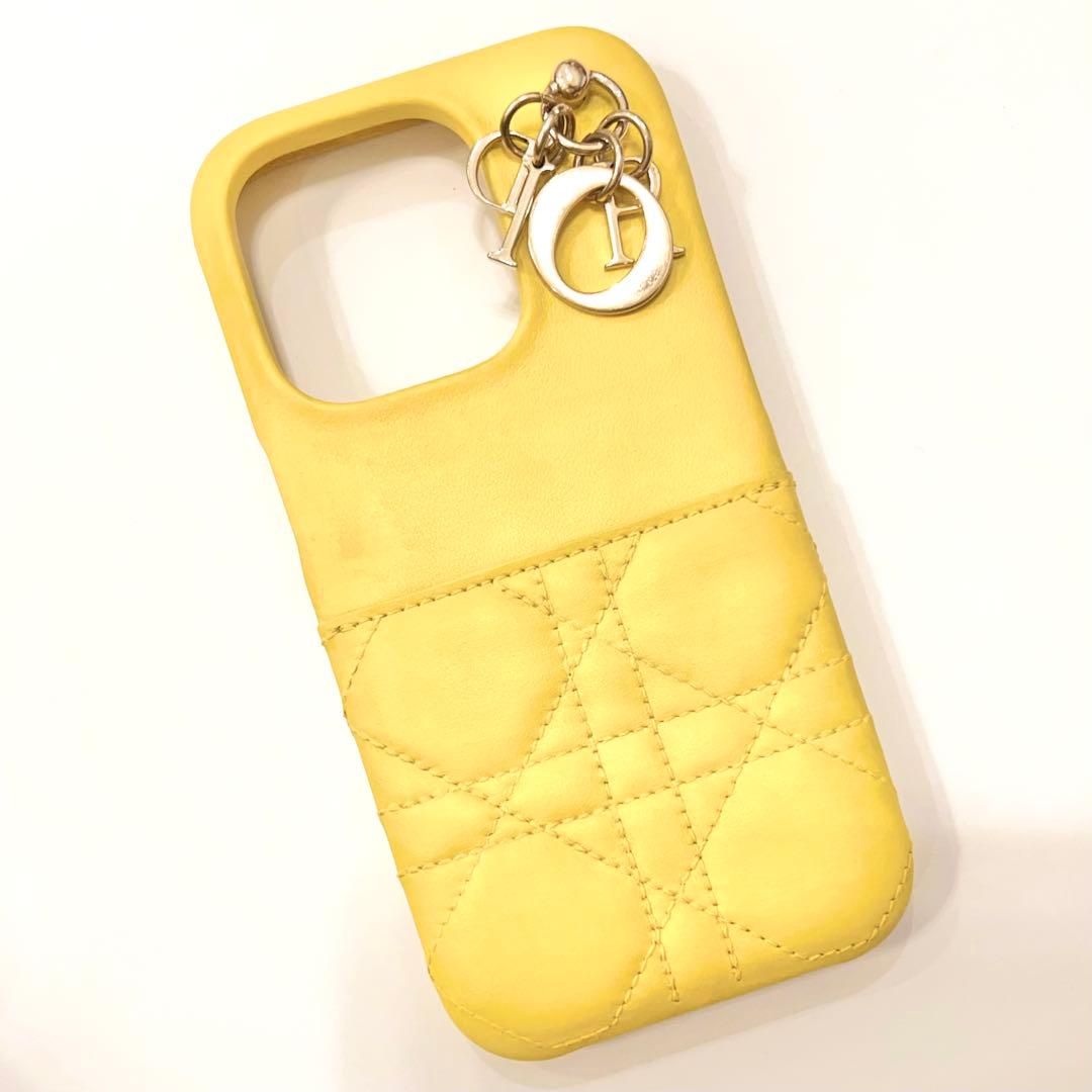 クリスチャンディオール iPhone15Pro スマホ カナージュ イエロー クリスチャンディオール iPhone15Pro スマホ カナージュ イエロー