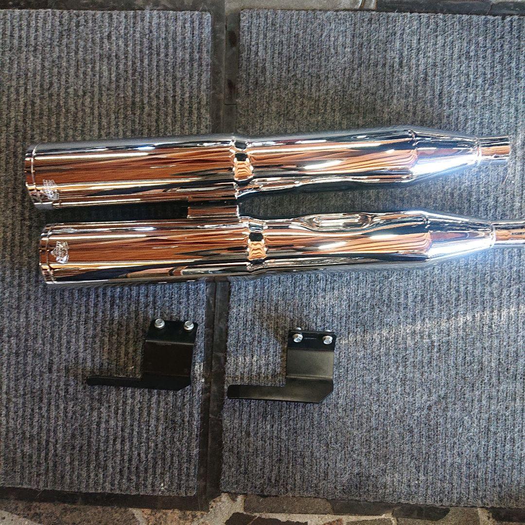 ツーリングモデルマフラー　バンス＆ハインズ　ハイアウトプット•スリップオン バンス＆ハインズ□ ハイアウトプット スリップオンマフラー ダーク