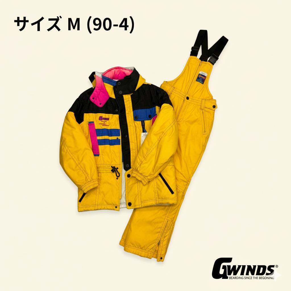 新品未使用】ゴールドウイン スキーウェア 上下セット M レトロ 派手