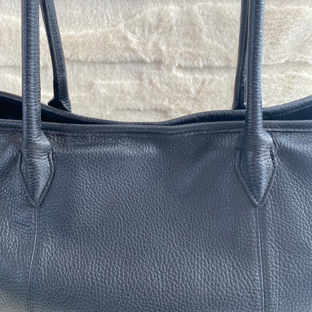 CIMABUE 大容量トートバッグ A4 シボ革 黒 ゴールド金具 メンズ - メルカリ