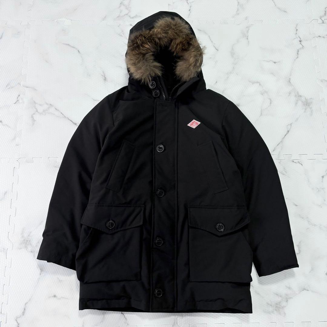 ✨ DANTON／ダントン 定番2WAYダウンコート黒40 DANTON | ファー付キルトダウンコート WOMEN（ダウンジャケット/コート