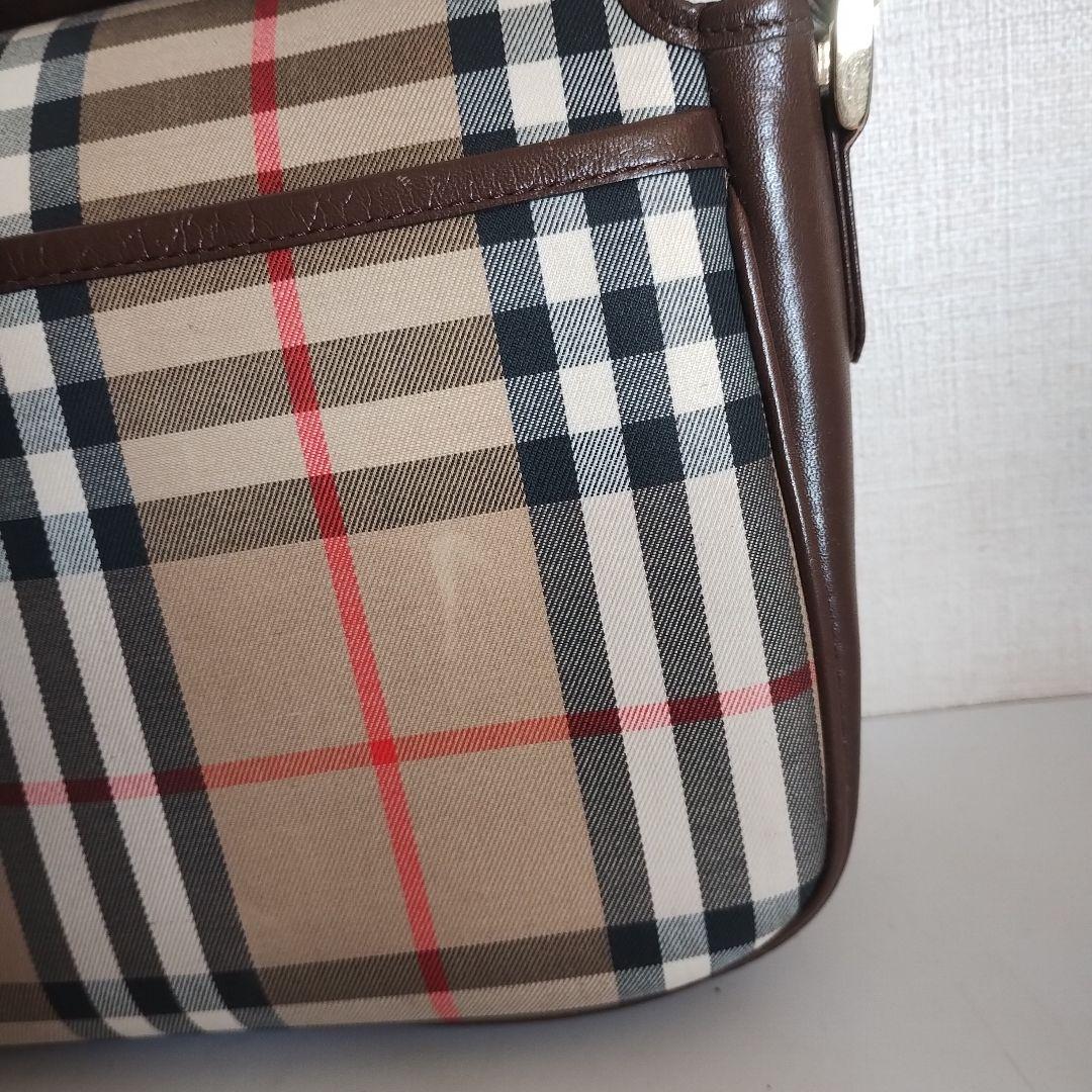 バーバリー ショルダーバッグ ノバチェック シャドーホース ホースロゴ