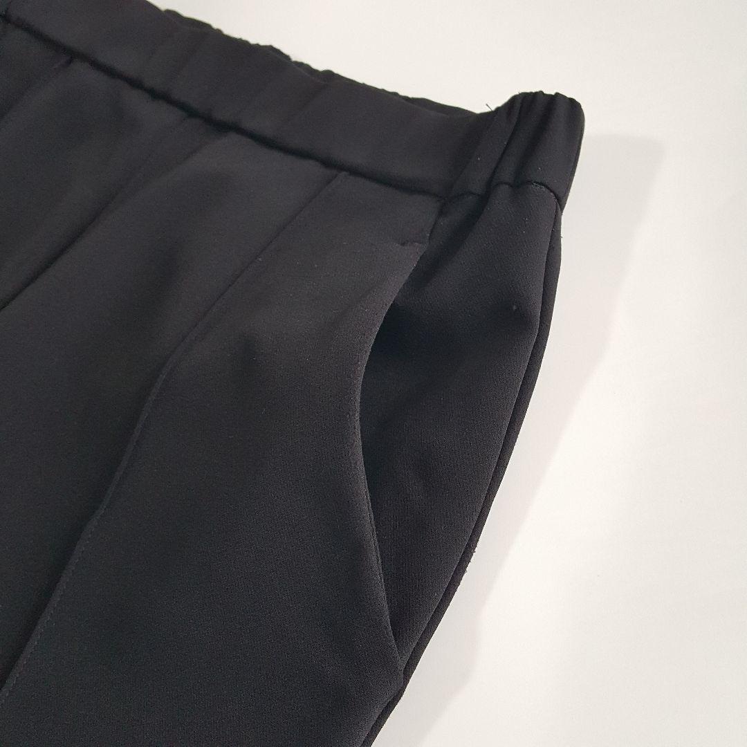 yori ピンタック イージーパンツ ストレッチ ブラック サイズ34 - メルカリ