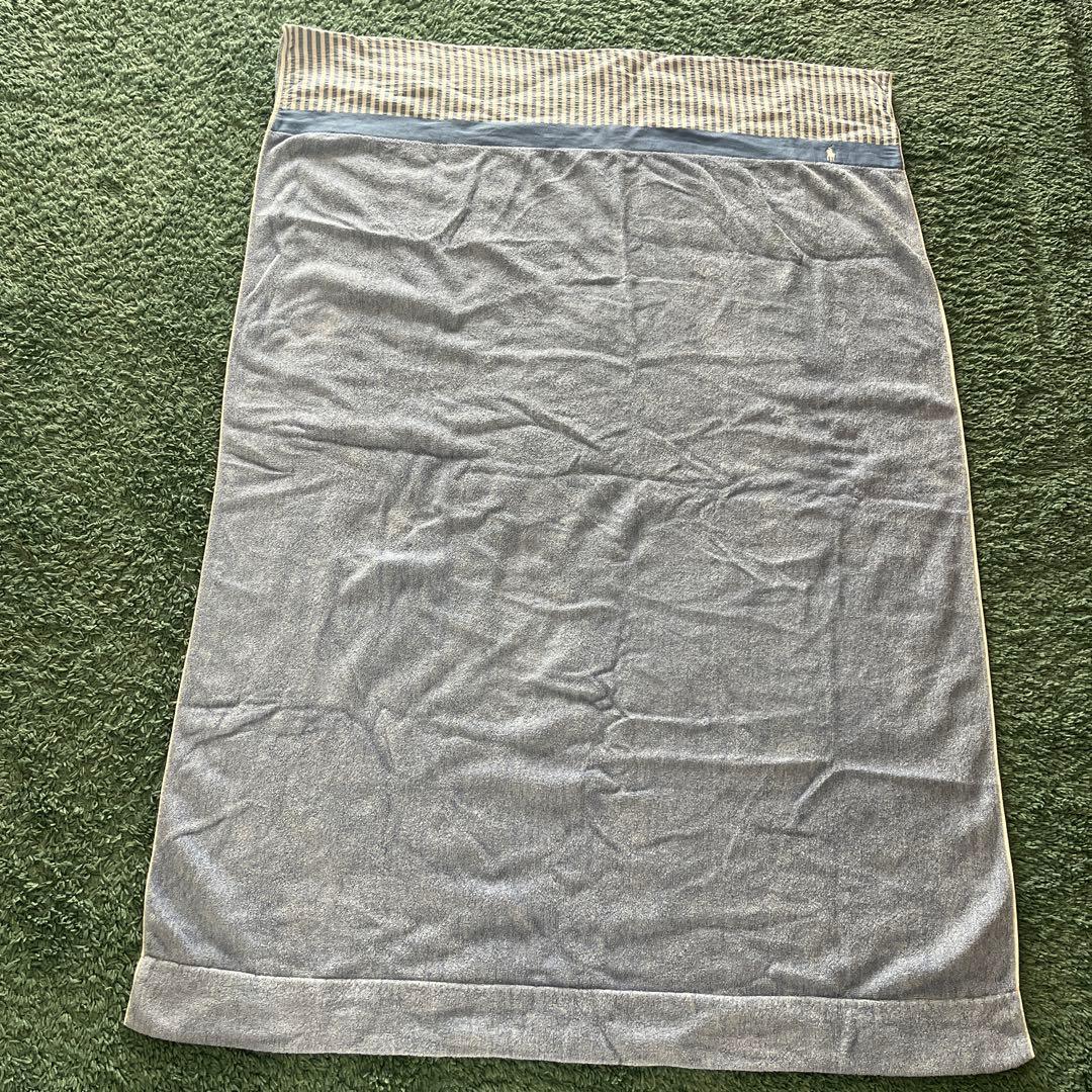 Ralph Lauren タオルケット ブルーストライプ - メルカリ