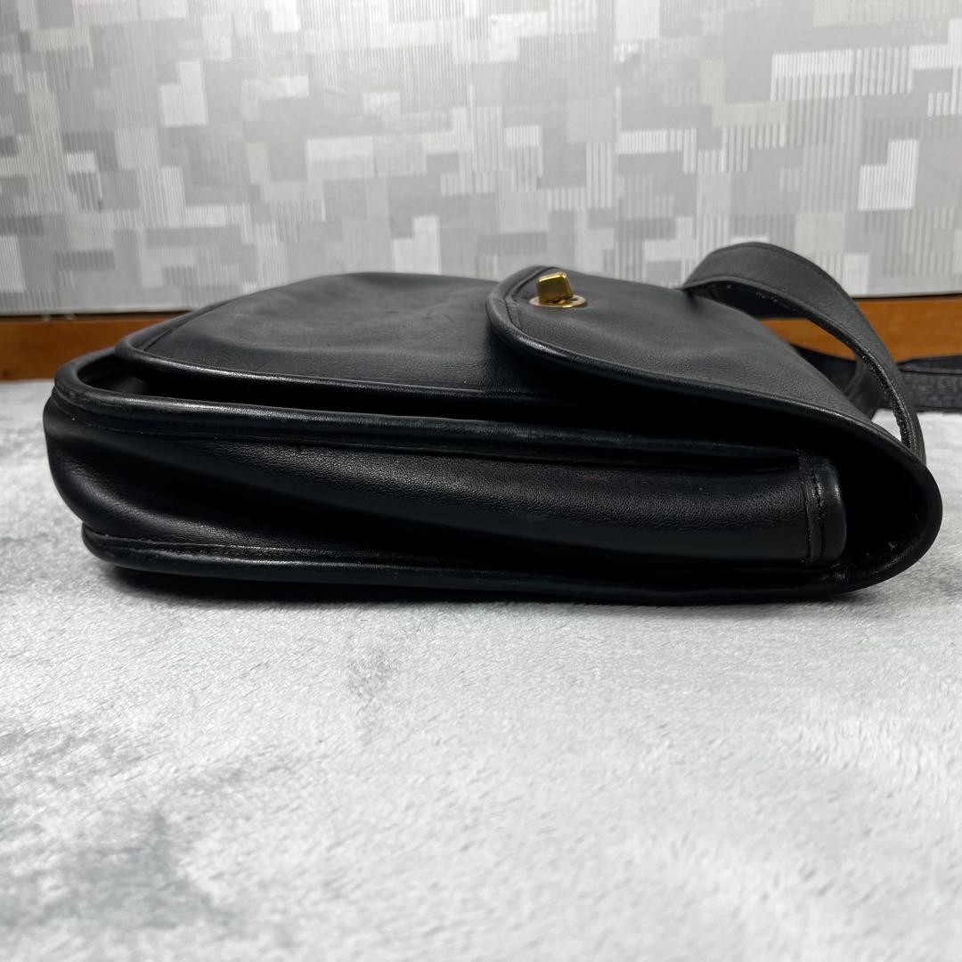 Old Coach ショルダーバッグ 9979 ブラック 黒 ターンロック - メルカリ