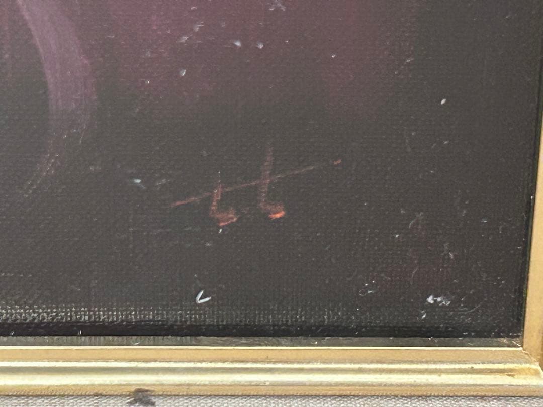 【真作】谷崎勉 油彩 6号 裸婦 元青龍社構成員 油彩 直筆サイン　-292-