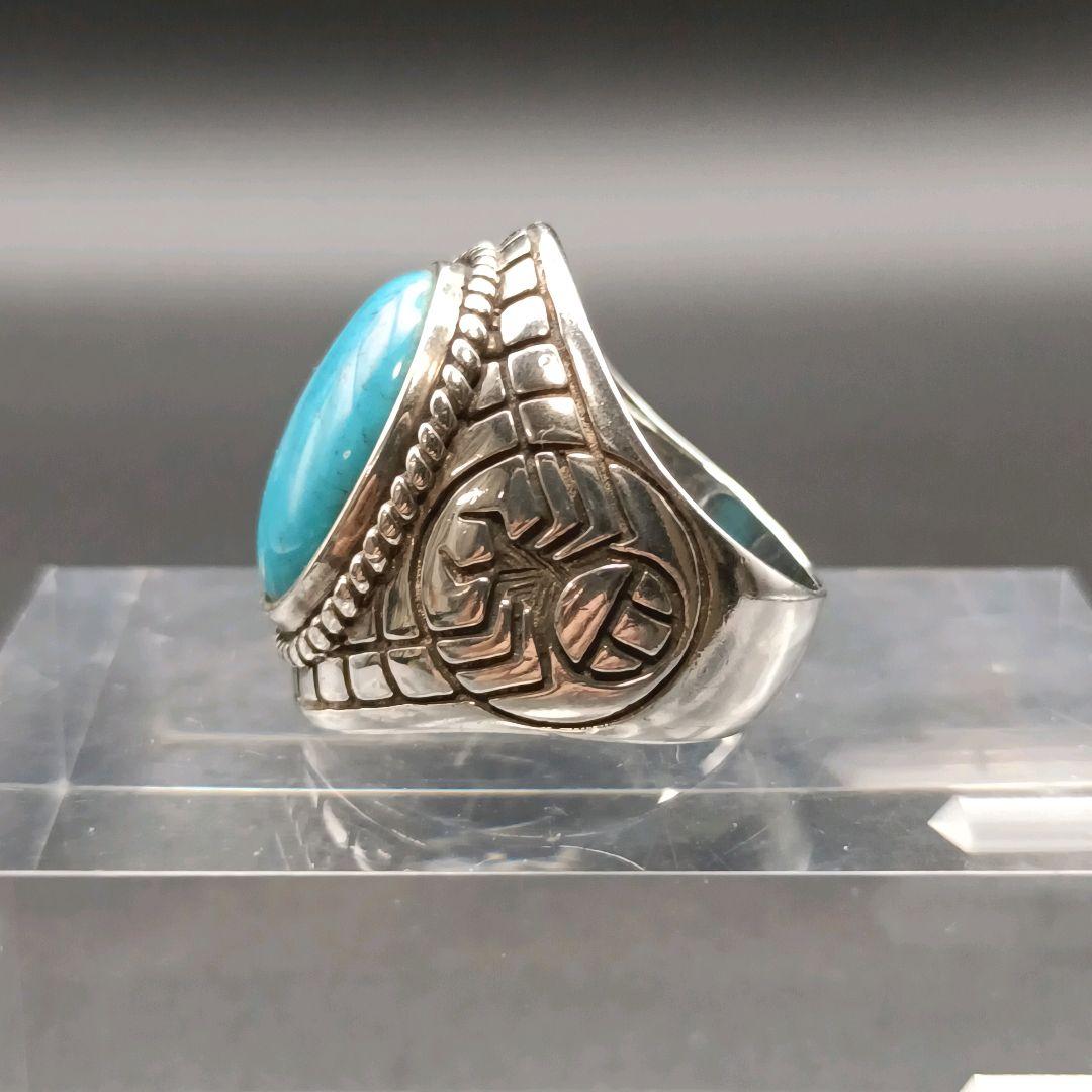 SAAD ターコイズ シルバーリング 925 19号 - メルカリ