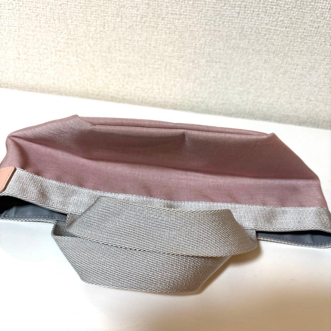 Herve Chapelier 701 ミニトートバッグ ピンク シルバー - メルカリ