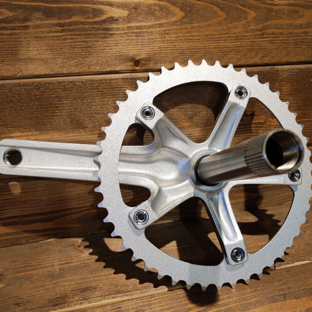 ardently bike ピスト用クランク シルバー 165㎜ 144PCD - メルカリ