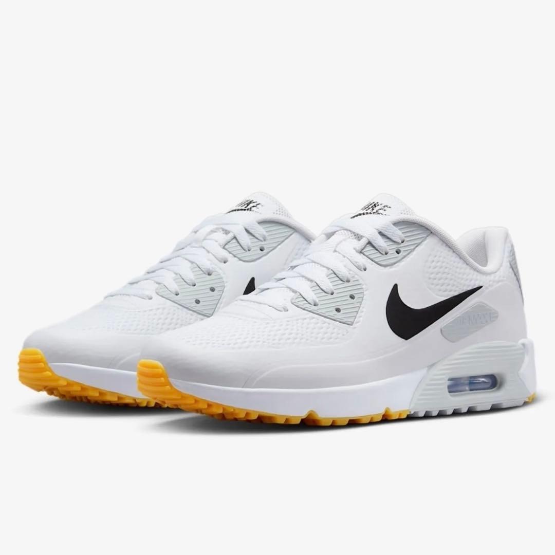 ナイキ ゴルフ 26.5cm エアマックス 90 シューズ スパイク 靴 白