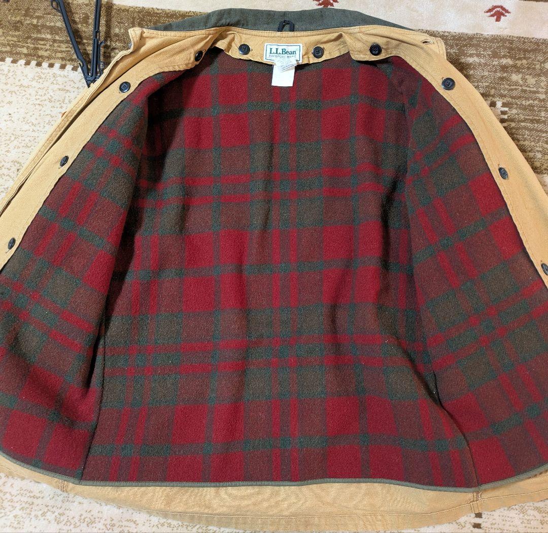 ゆ*き様 90s USA製 L.L.Bean ウールライナー付き茶Lハンティング