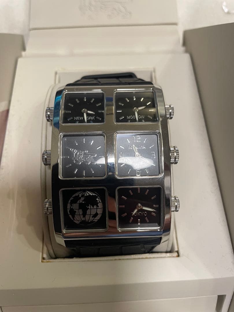 ice Link 多面時計 シルバー ブラック ICE LINK ALPHA C-23 - AVALANCHE OFFICIAL STORE