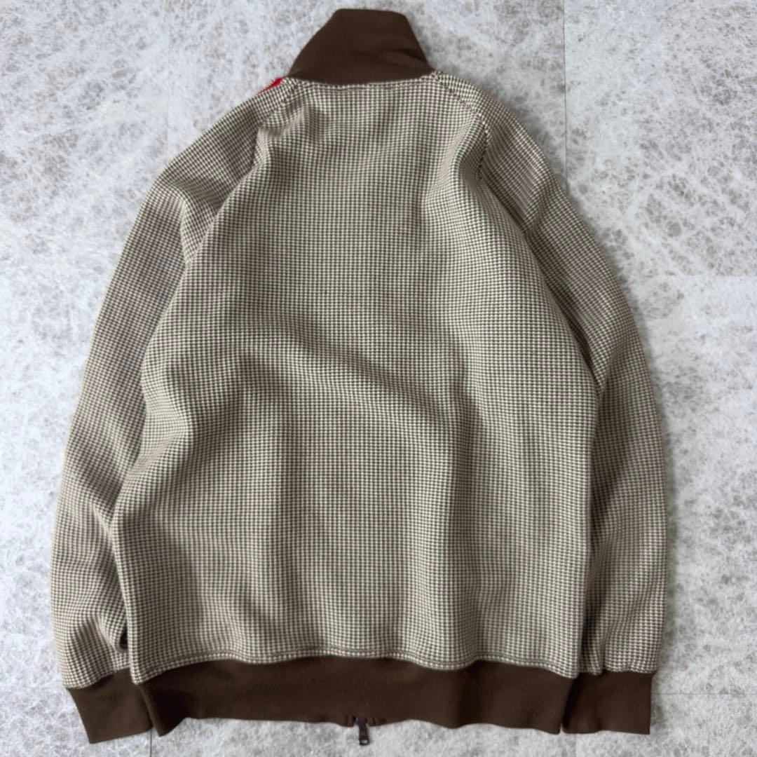 美品 オニツカタイガー TRACK TOP ワッフル トラックジャケット 茶 L