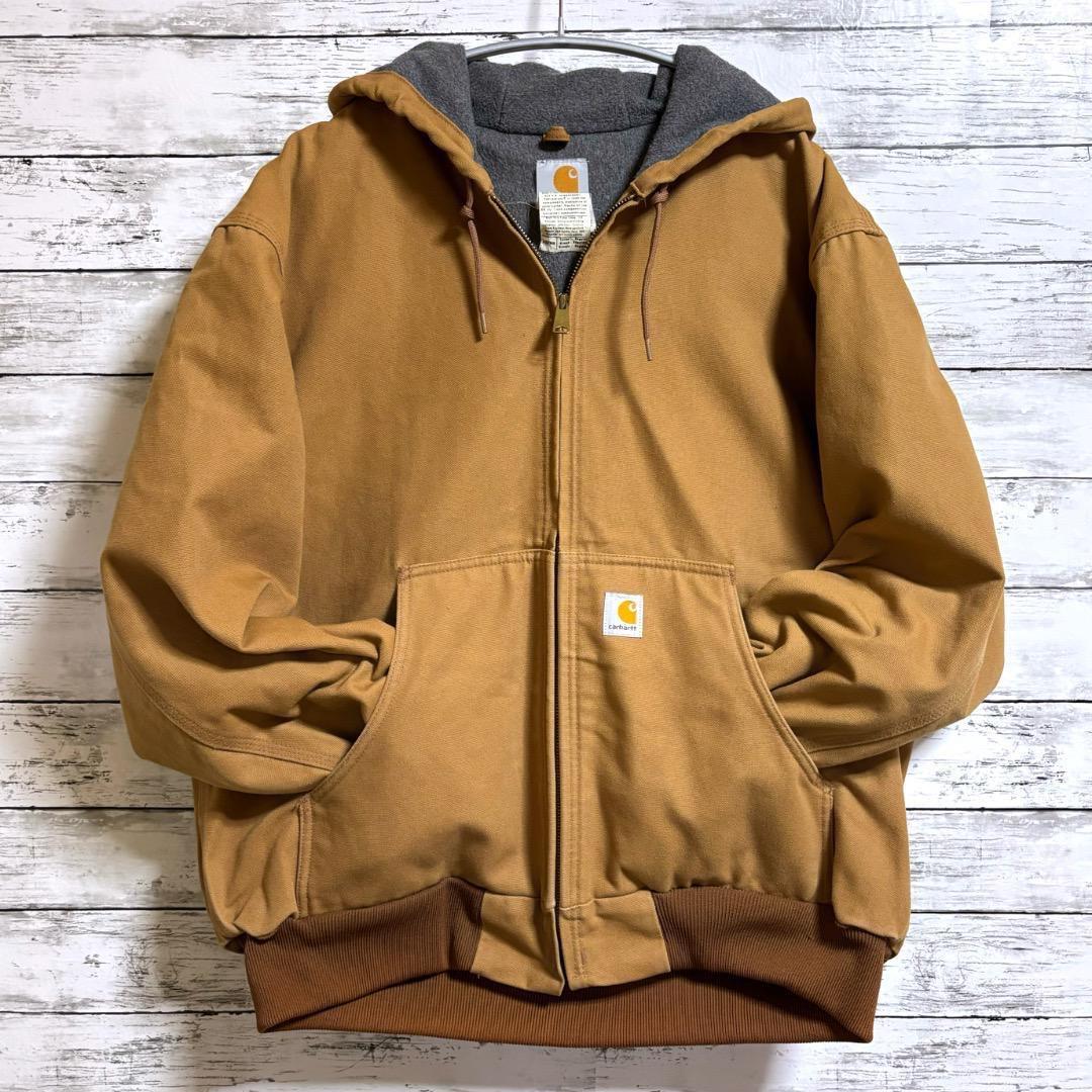古着 Carhartt アクティブジャケット USA製 J158 フリース裏地 - メルカリ