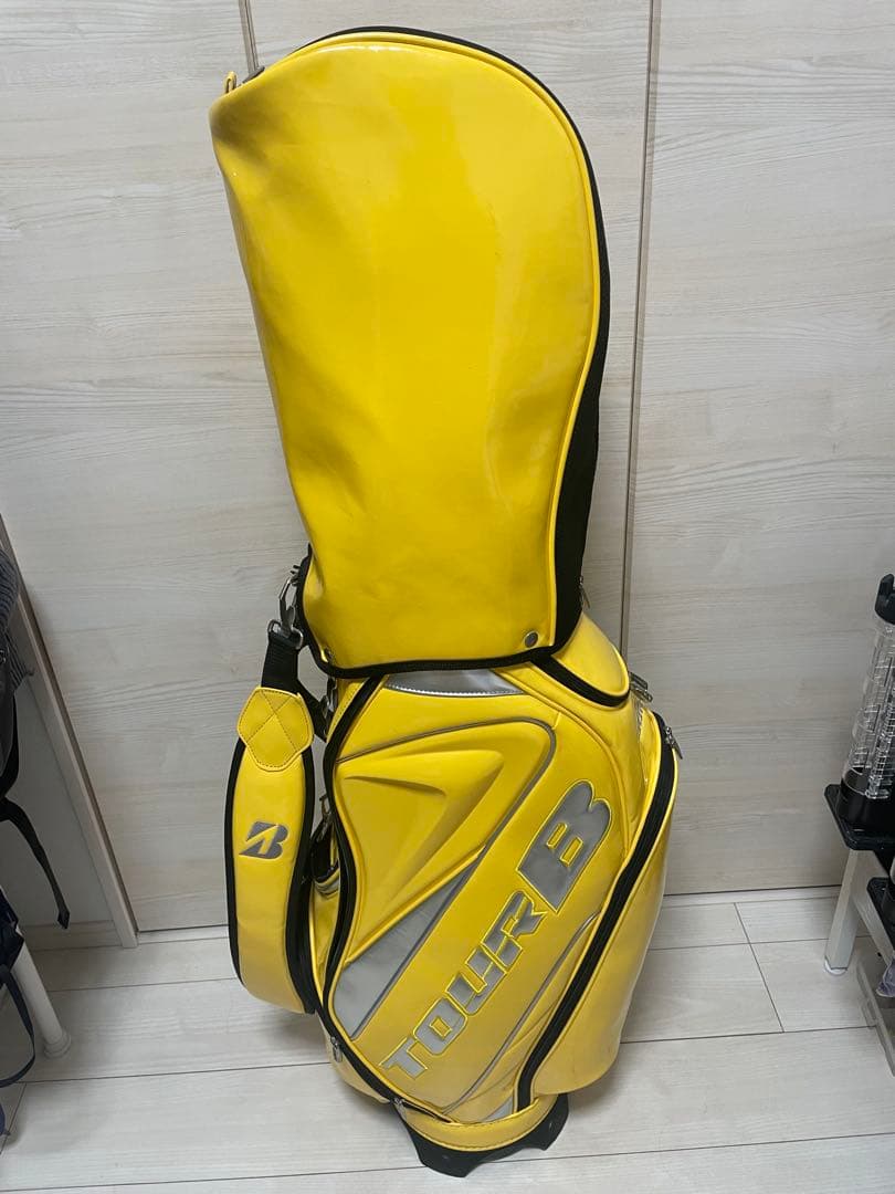 TOUR B イエロー　エナメル　 キャディバッグ BRIDGESTONE（ブリヂストン） ブリヂストンゴルフ プロレプリカ 総