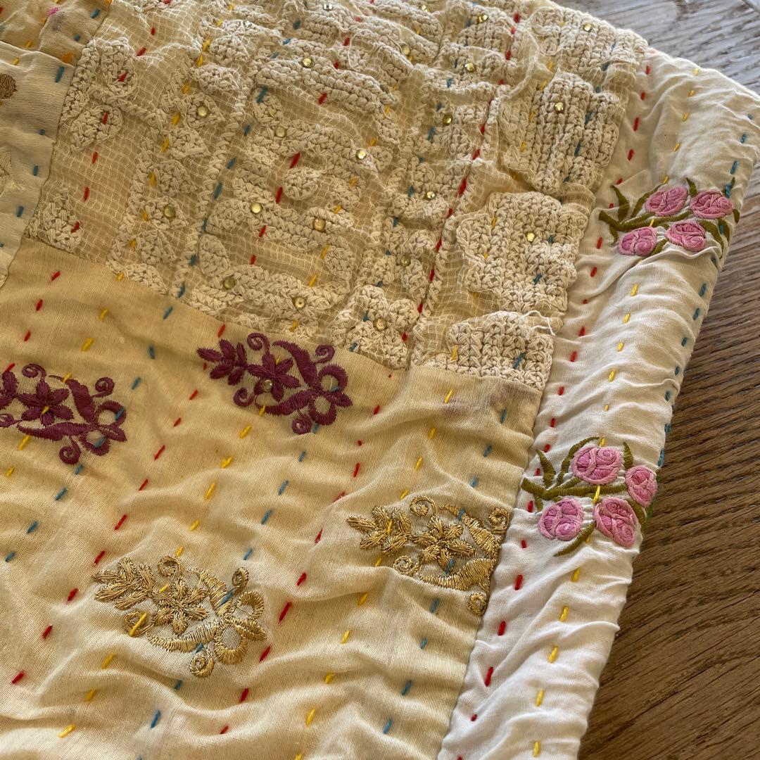 yuruly パッチワークパンツ カンバディアキルト ヴィンテージキルト