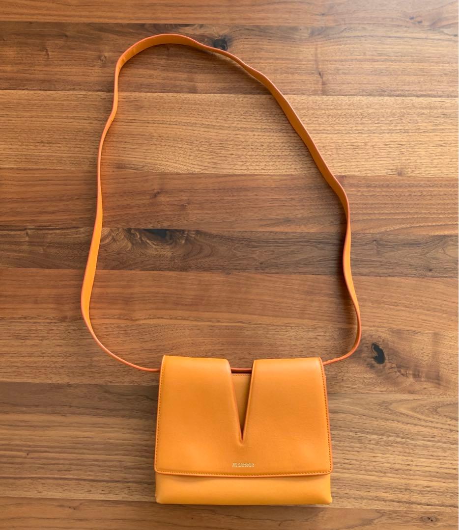 【美品】JIL SANDER ジルサンダー　バッグ　オレンジ JIL SANDER（ジルサンダー） ショルダーバッグ Jil Sander Drawstring