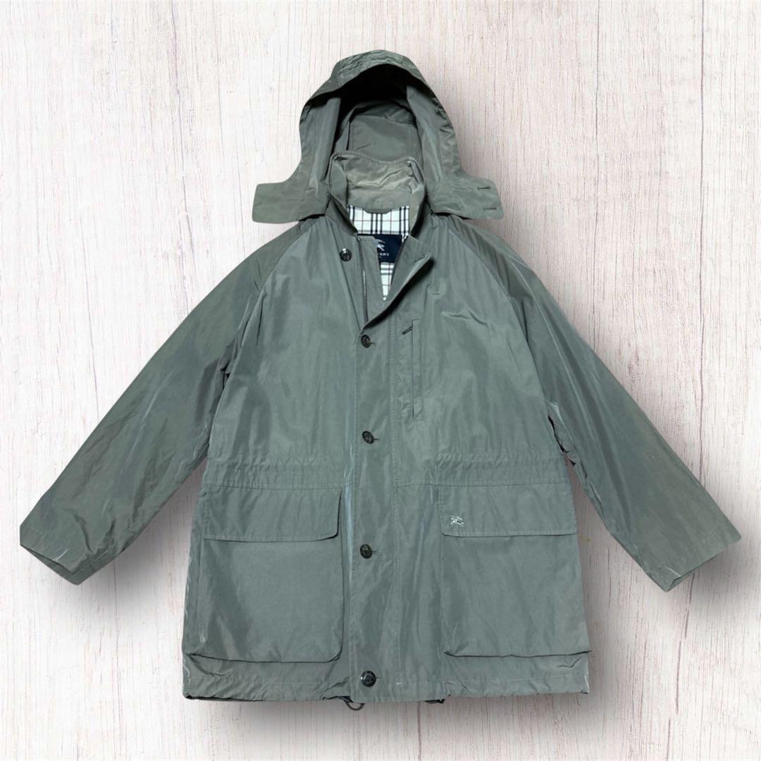 希少】バーバリーロンドン モッズコート 茶 ノバチェック柄 M相当 2way