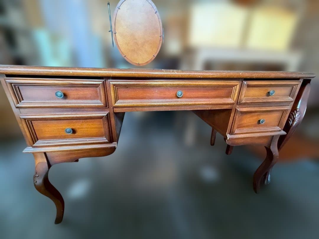 猫脚デスク アンティーク 木製デスク ドレッサー ヨーロピアン