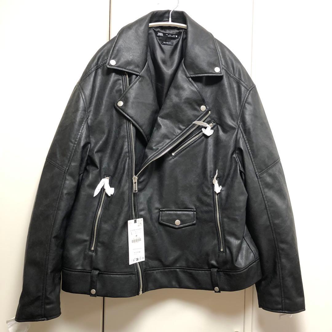 ZARAザラ新品未使用タグ付き Lサイズ ライダース レザージャケット