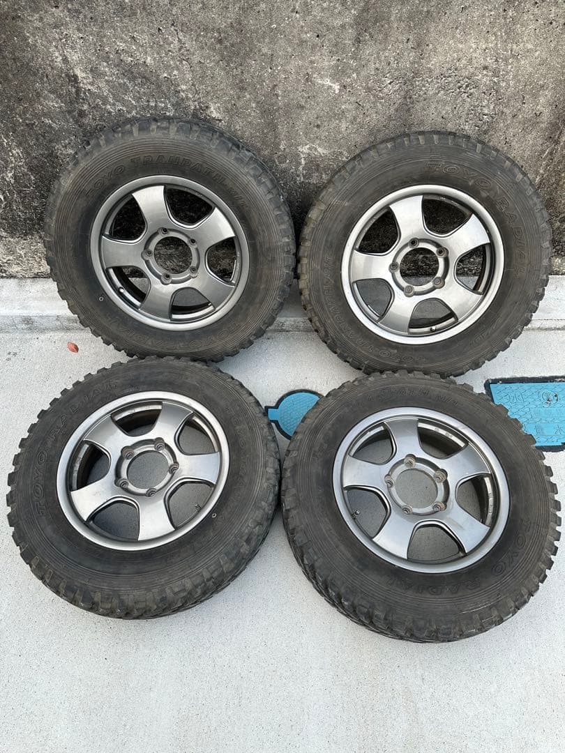 ジムニー　M/Tタイヤ・ホイルセット195R16C 国産 GEOLANDAR 5本セット ジムニー 195R16C タイヤ ホイール セット