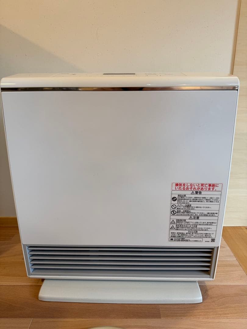 リンナイ ガスファンヒーター 美品 リンナイ（Rinnai） ガスファンヒーター ホワイト RC-U5801PE-WH