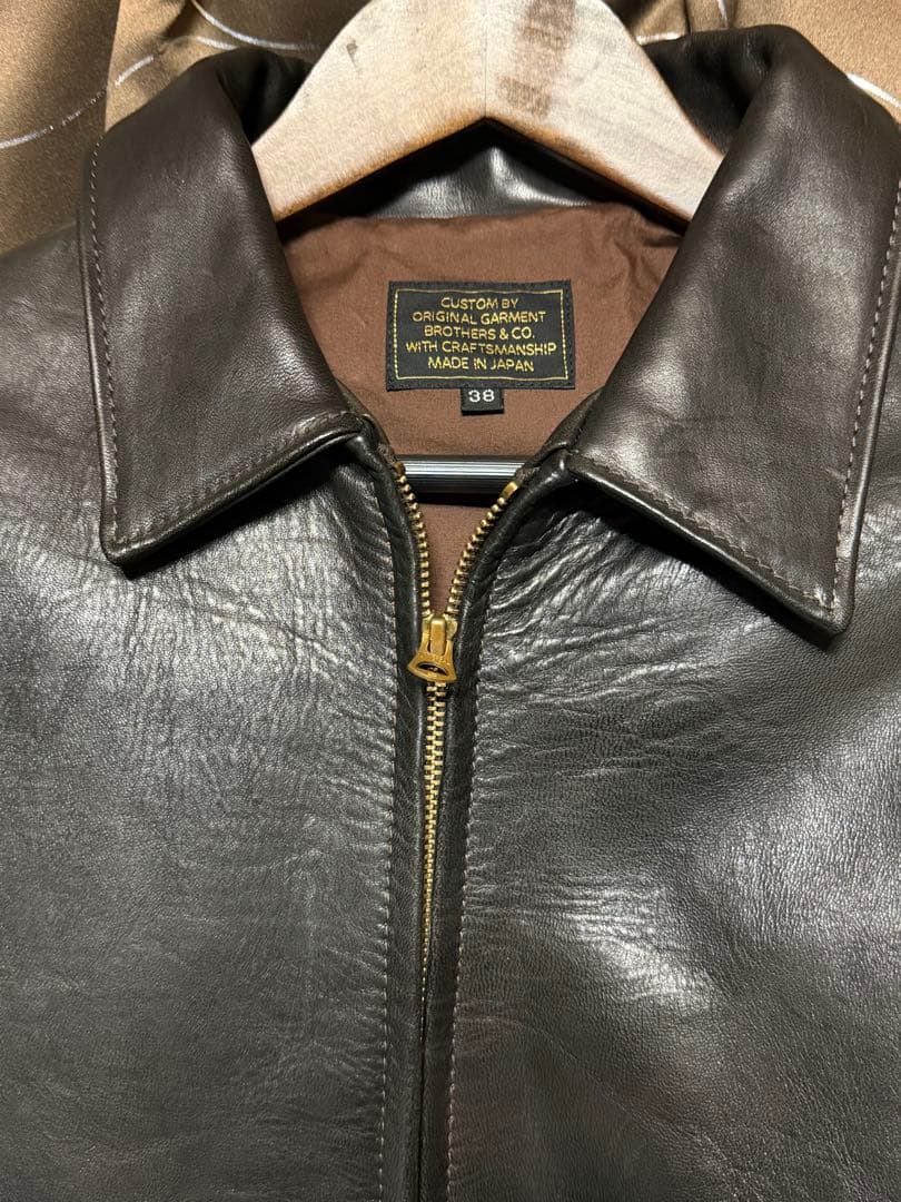 O.G.BROS 【OG-1】シングルライダースジャケット 38