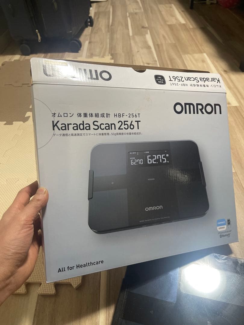 オムロン 体重体組成計HBF-256T Karada Scan256T ブラック - メルカリ