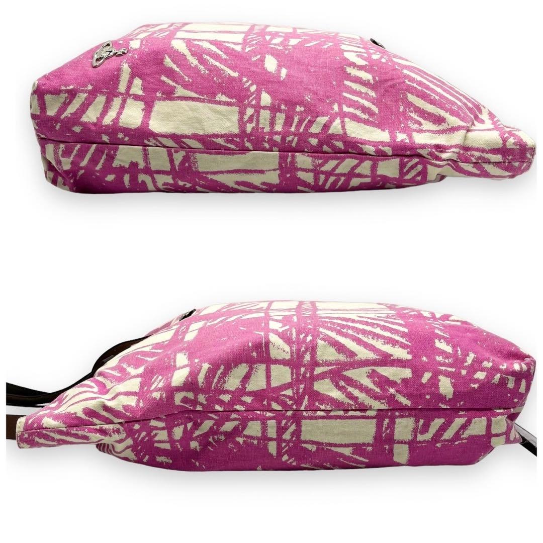 美品】ヴィヴィアンウエストウッド 手書き風 チェック柄 オーブ トート