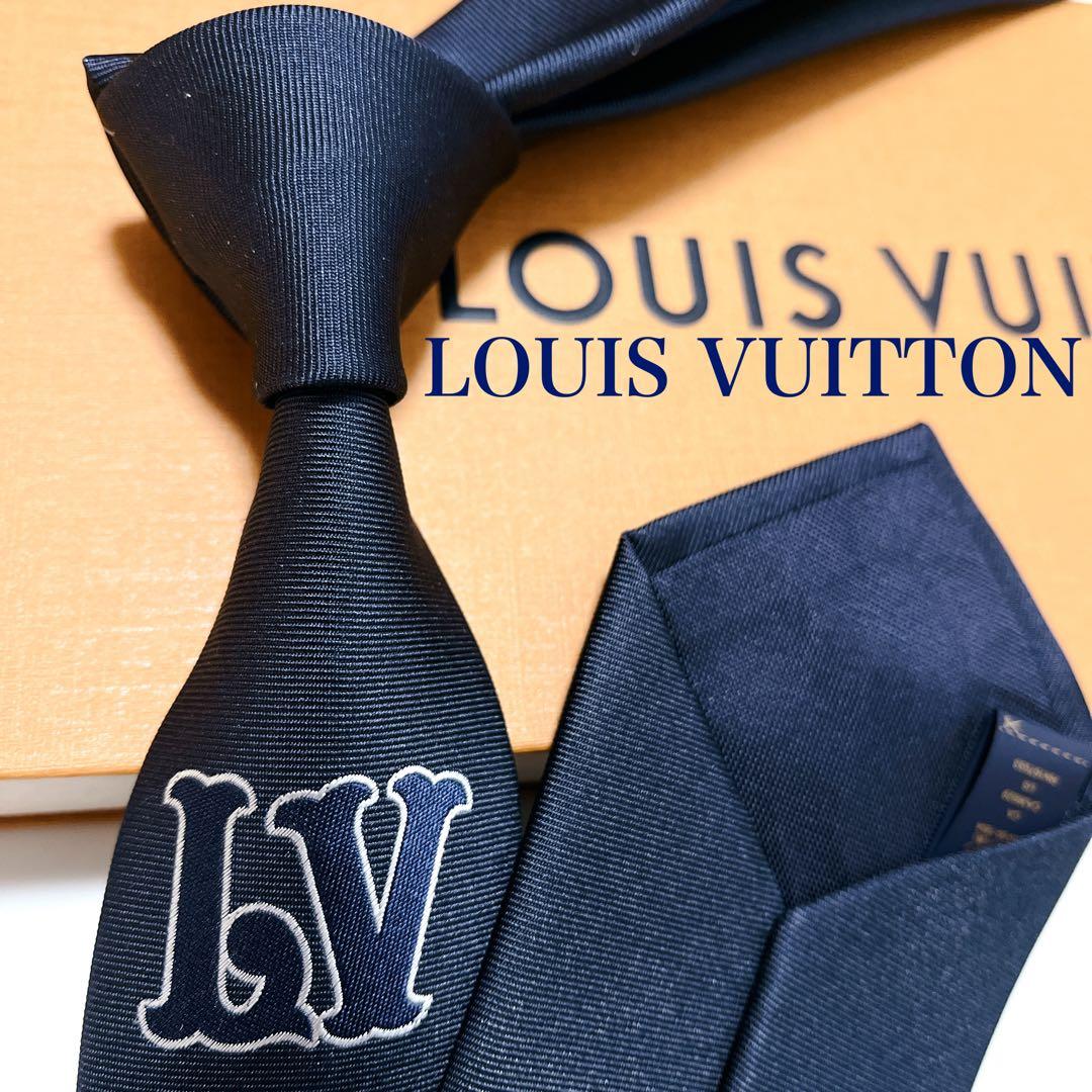 新品・箱付き 現行 ルイヴィトン ネクタイ ハイブランド ソリッドタイ