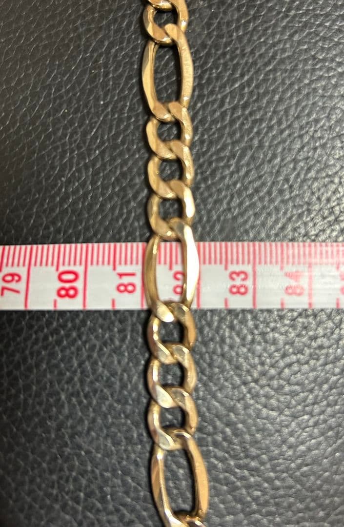 10K ブレスレット アバランチ 幅10㎜ 23㎝ 激レア 極太 金 ゴールド