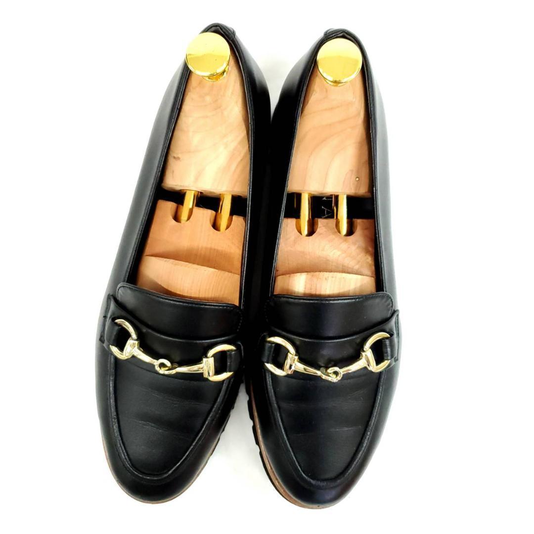 ダイアナ ビット 金具 厚底 本革 レザー ブラック 25cm - メルカリ