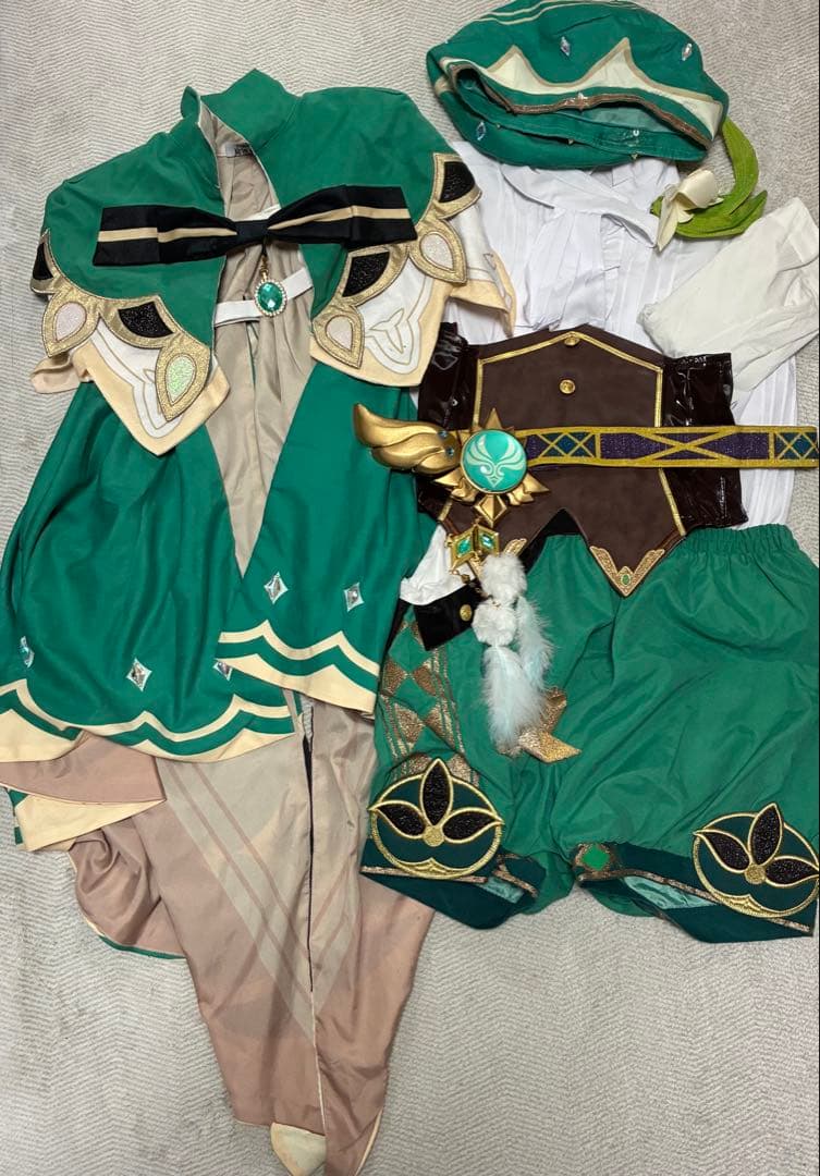 原神 ウェンティ 三分妄想 衣装・ウィッグ 三分妄想1/3Delusion】原神 Genshin ウェンティ-Venti コスプレ衣装