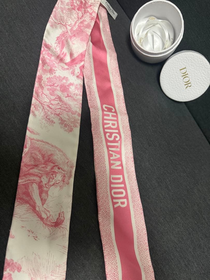 クリスチャンディオール ミッツァ ピンク スカーフ - メルカリ