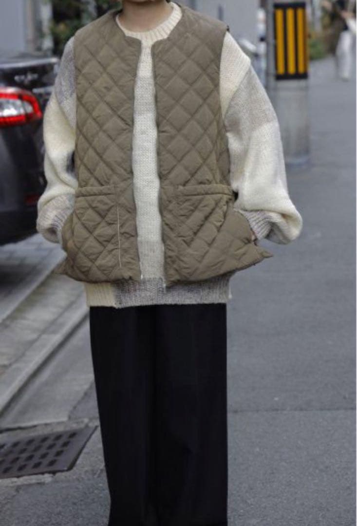 ジャケット・アウター YOKE 23AW QUILTING PADDED VEST YOKE | QULTING PADDED VEST(BLACK) | キルティングパデッドベスト