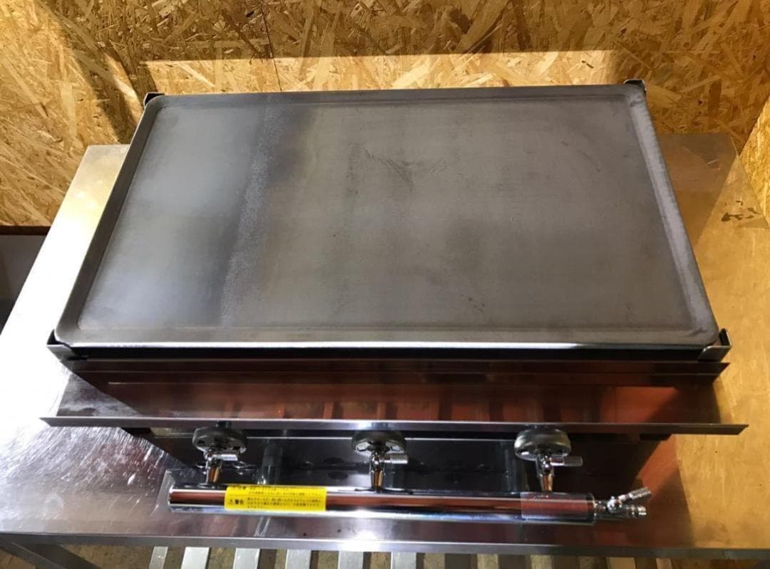 新品 鉄板焼器 TS-60 鉄板焼き 厚み6mm プロパンガス トユ付 LP ⑴