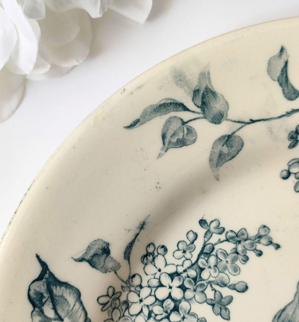 希少 美品 ジアン LILAS 平皿B フランスアンティーク - メルカリ