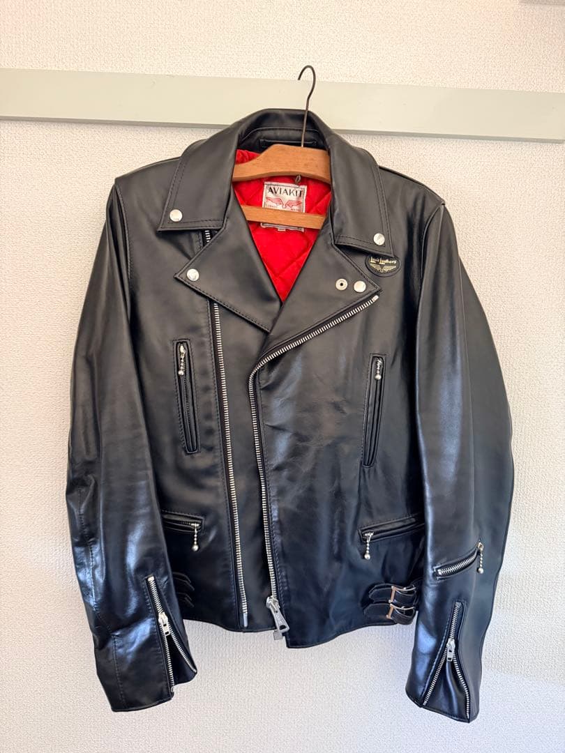 美品LEWIS LEATHERS CYCLONE COW LEATHER 38 Cyclone Jacket No.441L Ladies