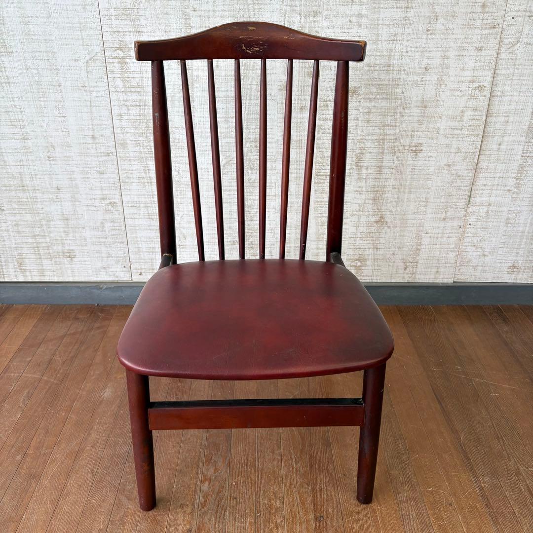 ③ トーヨーファニチア 木製ダイニングチェア 古家具 ヴィンテージ
