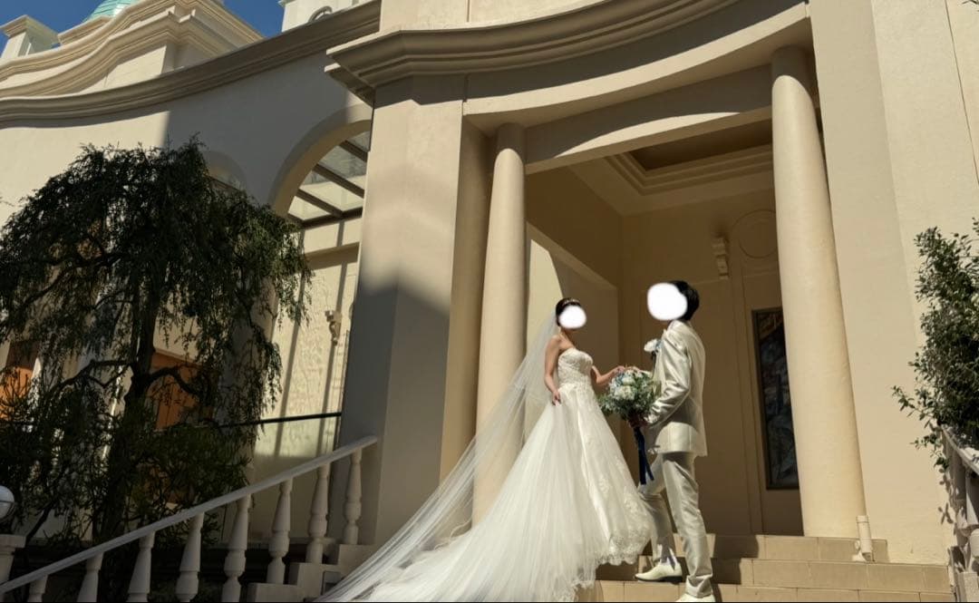 ウェディングベール ロング 2段 Vieux Paris - メルカリ