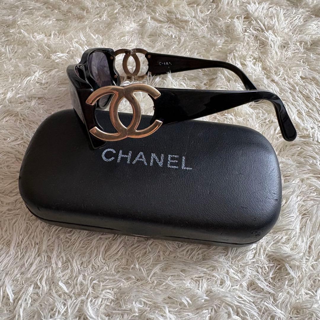 CHANEL ブラック サングラス ココマーク イタリア製 - メルカリ